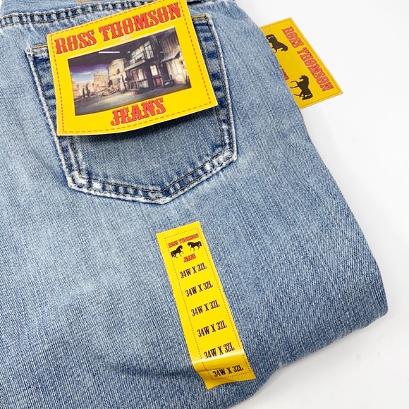 Ross Thomson Men's Straight Leg Jeans - Picture 8 of 15